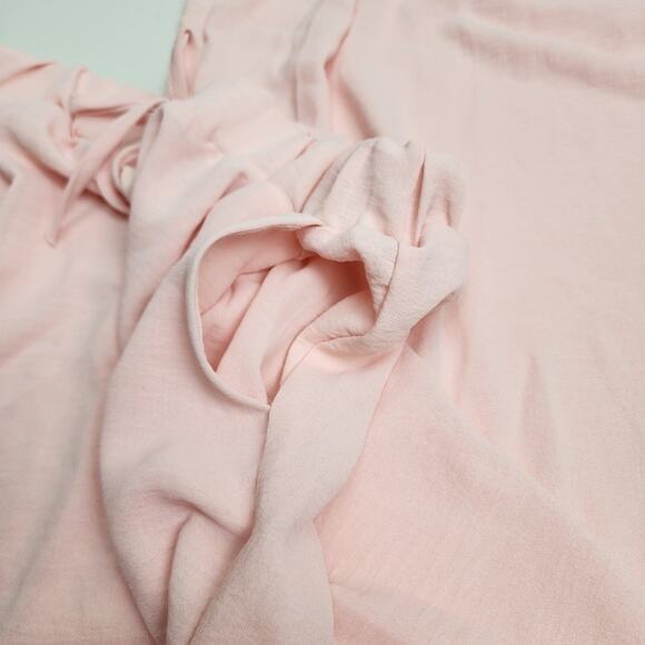 Women's Linen Flowy 2 Piece Outfit V-Neck Tank Top w/ Matching Shorts Size XL - Picture 3 of 5